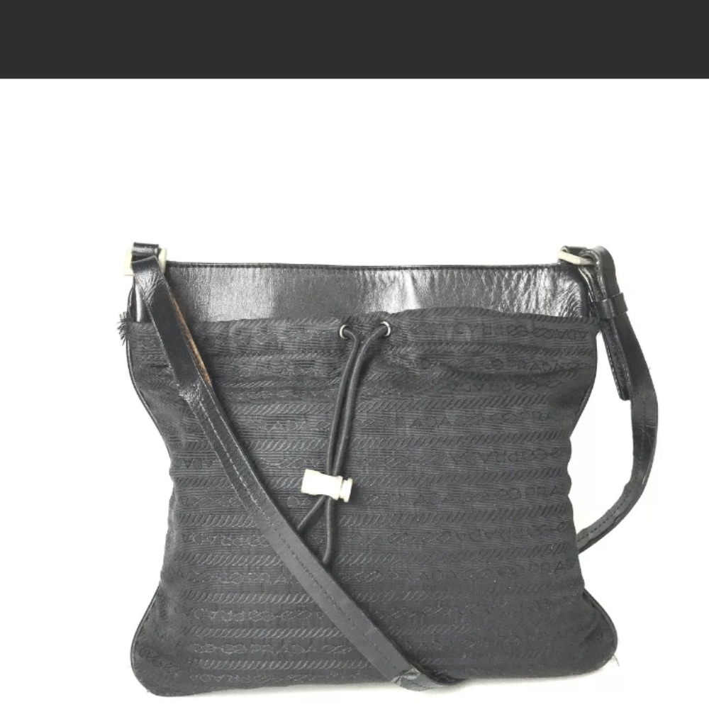 Prada Black Nylon Shoulder Bag Pochette